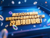 喜訊！東晟密封件成功通過2025年第四批東莞市中小企業數字化水平二級改造項目驗收！